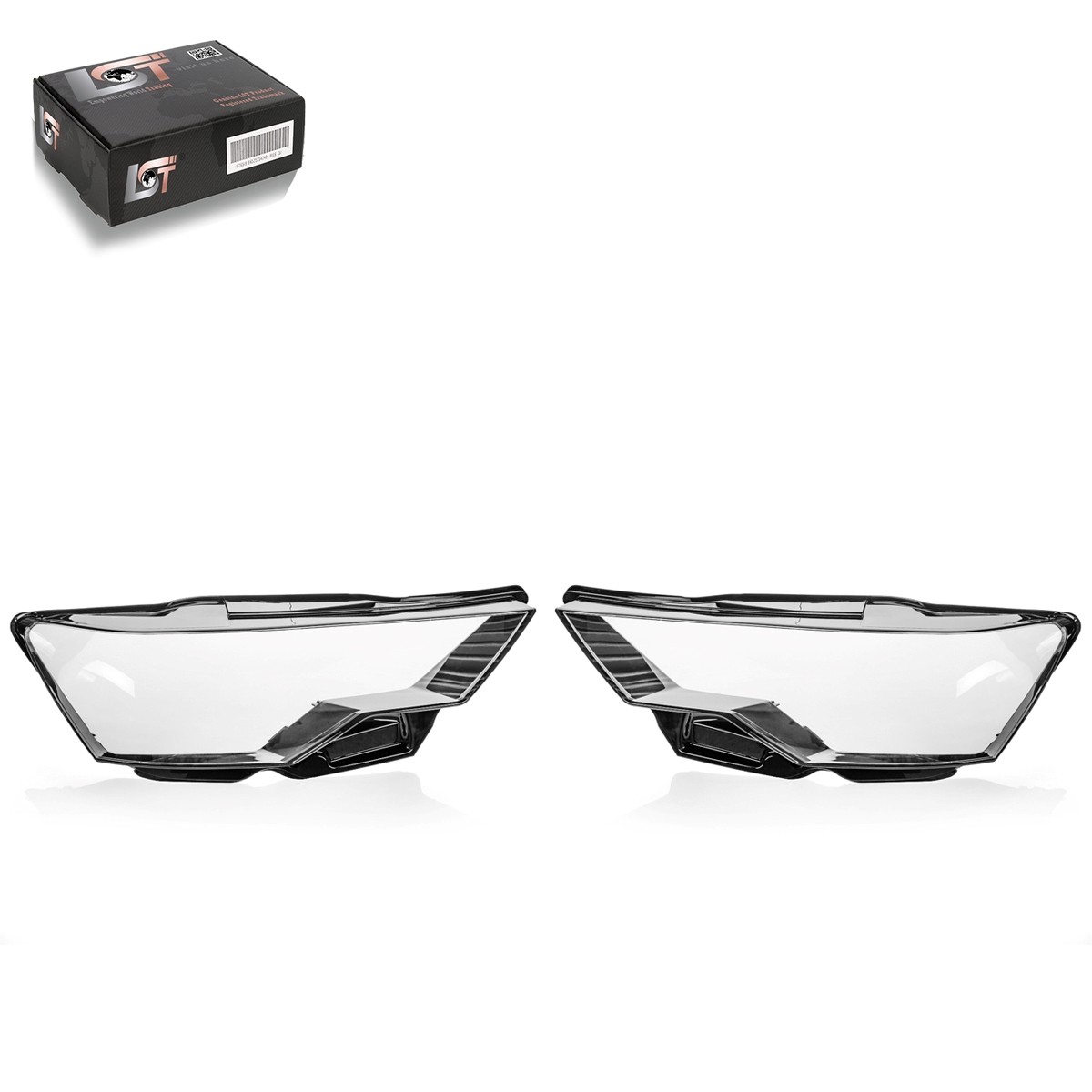 2x Headlight Lens Cover/Glass for Audi A6 C8 Allroad Avant 2018- Left & Right