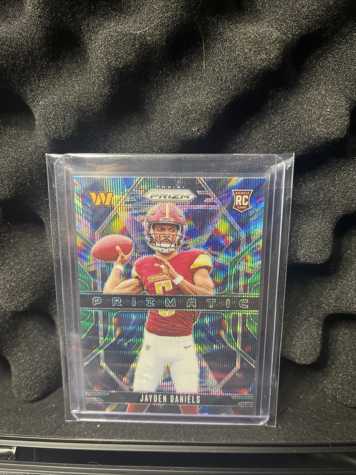 2024 Panini Prizm - Prizmatic Jayden Daniels #3 Green Wave Prizm (RC)