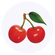 24 x 'Cherries' Stickers - for Crafts, Scrapbooking and Labelling (SK00017413)