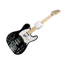 Beach Boys Autographed w Little Deuce Coupe Lyrics Guitar Brian Wilson + Exact P