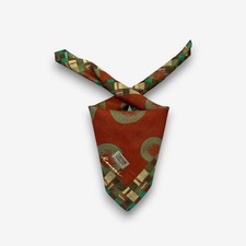 NWT Vintage 90s Kansai Handkerchief Neckerchief Artwork Square Bandana Scarf