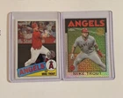 2- Mike Trout Topps Silver Pack Chrome Mojo Refractor Cards ✨️ 2020 & 2021 ✨️