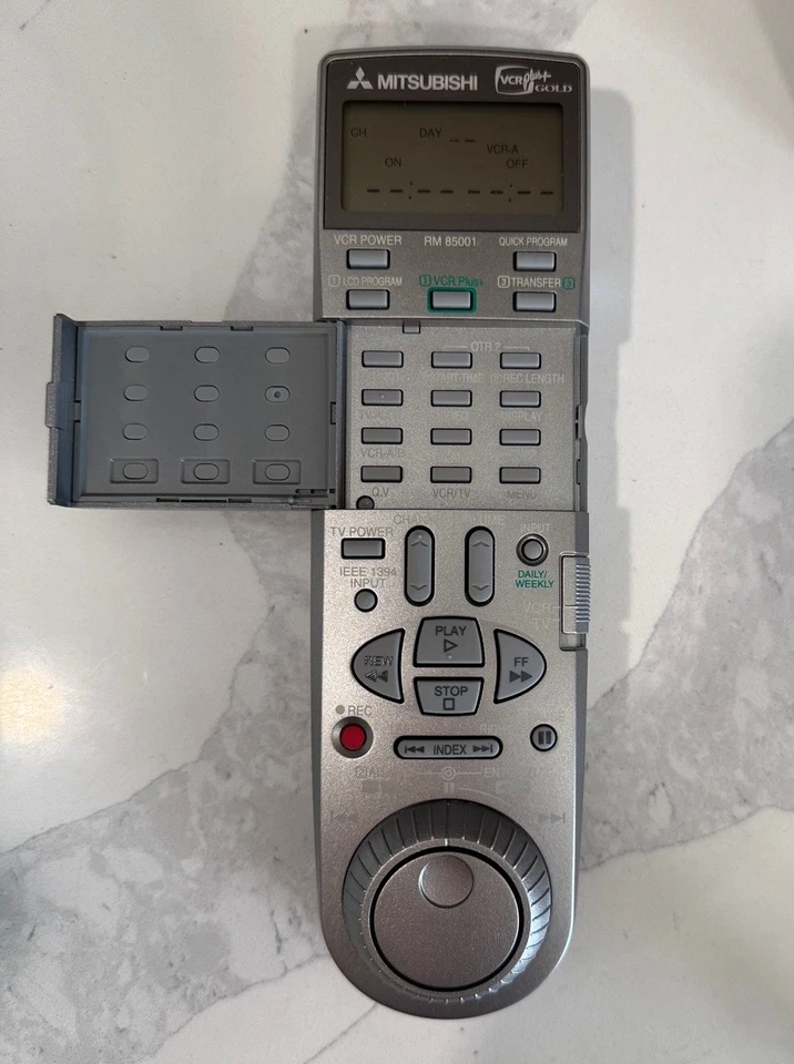 VCR digital de alta definición Mitsubishi HS-HD2000U D-VHS S-VHS VHS con control remoto funciona Foto 4 de 4