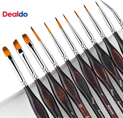 Miniature Paint Brushes,  11Pcs Micro Detail Paint Brushes for Model, Paint by N