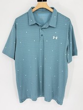 Under Armour The Playoff Polo Shirt Men's 2XL Stretch Performance Golf Flags