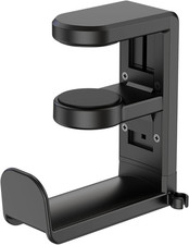 EURPMASK Rotating Headphone Stand - PC Gaming Headset Holder, Adjustable Clamp-o
