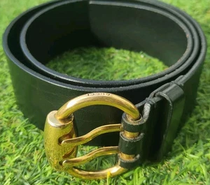 Vintage Gucci Belt Unisex 2009 Gold / Black Small 85' 30W 34W Used