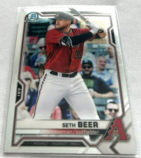 2021 Bowman Chrome Baseball Prospects Seth Beer Arizona Diamondbacks #BCP-60