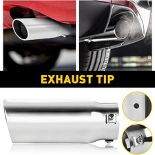 Car Exhaust Tip Outlet Od Stainless 2.5 Inlet 3 Steel Muffler Pipe Bolt On K