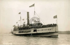 Seattle WA Sharp c1908 Sidewheeler SS Yosemite Shipwreck RPPC Postcard COPY