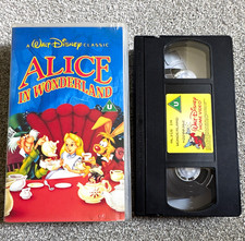 Walt Disney Classic Alice in Wonderland VHS PAL English U 1951 w/Case