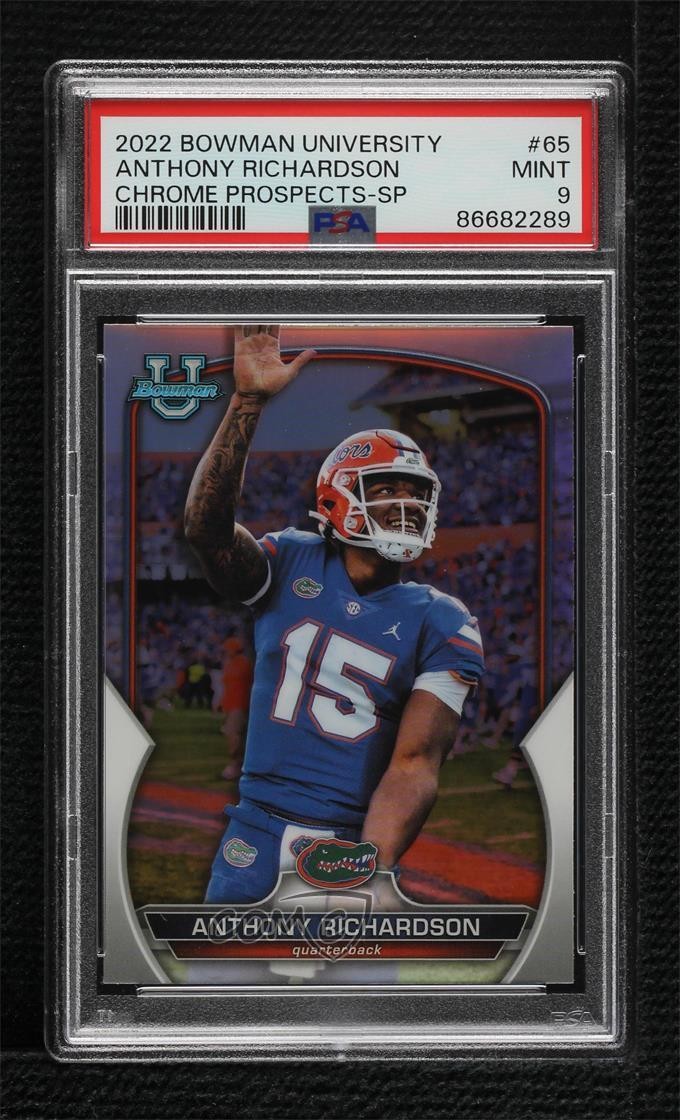 2022 Bowman U Chrome Image Variation Refractor Anthony Richardson #65 PSA 9 14k6