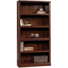 Miscellaneous storage 5-shelf bookcase/ book shelf, select cherry fini