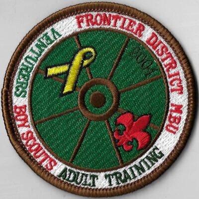 2004 Venturers Boy Scouts Adult Training Frontier District MBU BRN Bdr. [X-1472]
