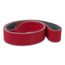 2 X 72 Inch 400 Grit Metal Grinding Flexible Ceramic Sanding Belts 6 Pack