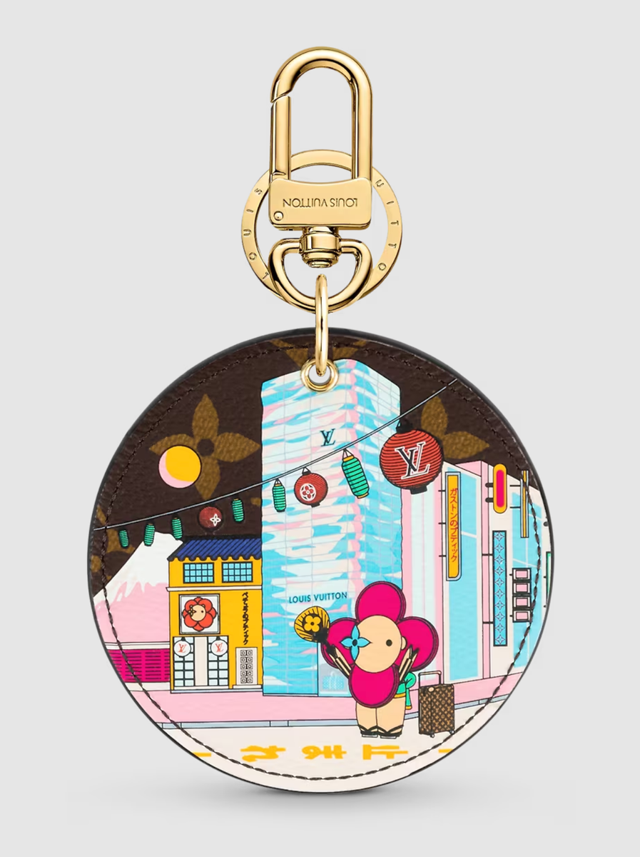 LV  チャーム付き携帯アクセサリー NEW LOUIS VUITTON Key Holder Bag Charm Illustre Xmas 22 Tokyo