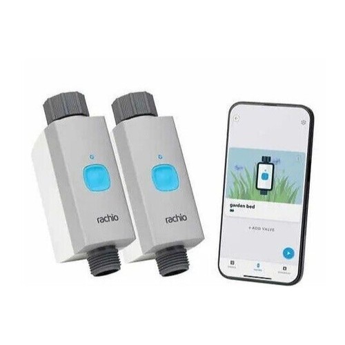 Rachio Smart Hose Timer Kit with 2 Valves & WiFi Hub Automates Watering NEW - Picture 3 of 5