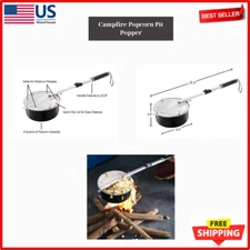 GREAT NORTHERN HWD630285 Campfire Popcorn Pit Popper, NEW