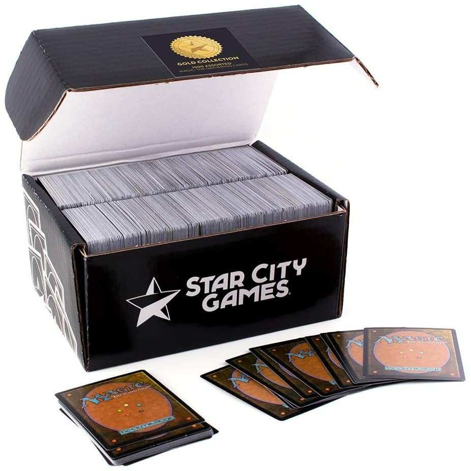 Star City Games 1000 Assorted Magic The Gathering Cards Gold