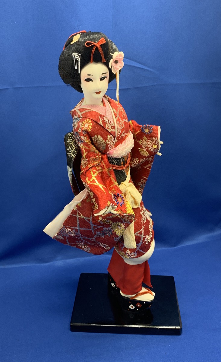 Vintage Japanese Fabric Doll Marked Nishi & Co Handmade ~ 16