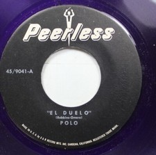 Hear! Northern Soul Latin Blue Vinyl 45 Polo - El Duelo / Nadie Mas Que Tu On Pe