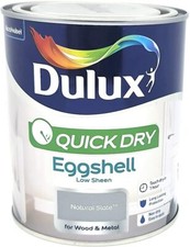 Dulux  Quick Drying Eggshell Paint For Wood  Metal  All Colours  750ml