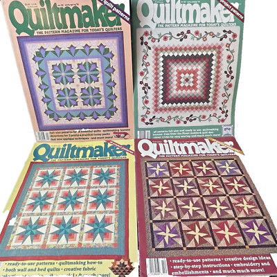 Quiltmaker Magazine Vintage Lot of 4 1991 Early Spring Summer Fall & Winter