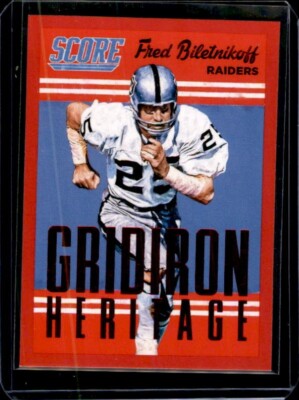2015 Score - Gridiron Heritage - Red #14 - Fred Biletnikoff