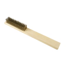 Brass Wire Brush With Wooden Handle - 16-279