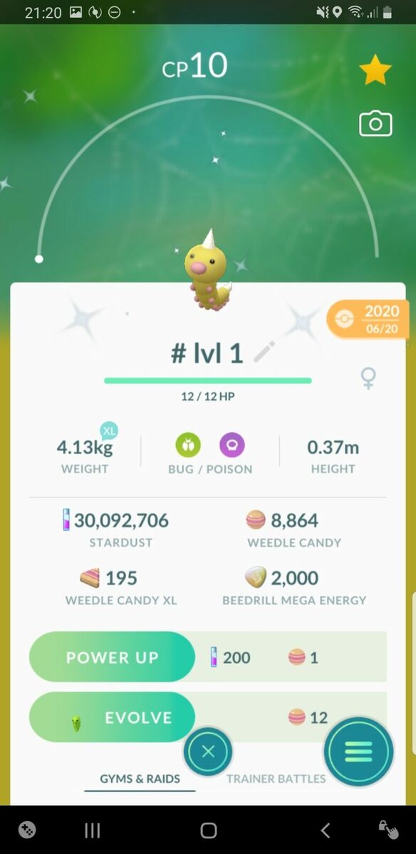 Pokémon GO Shiny level 1