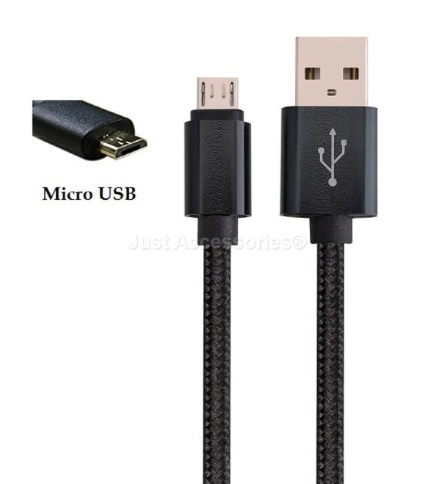 For PS4 Remote Controller Pad 3M Long Micro USB Cable Fabric Charger Strong