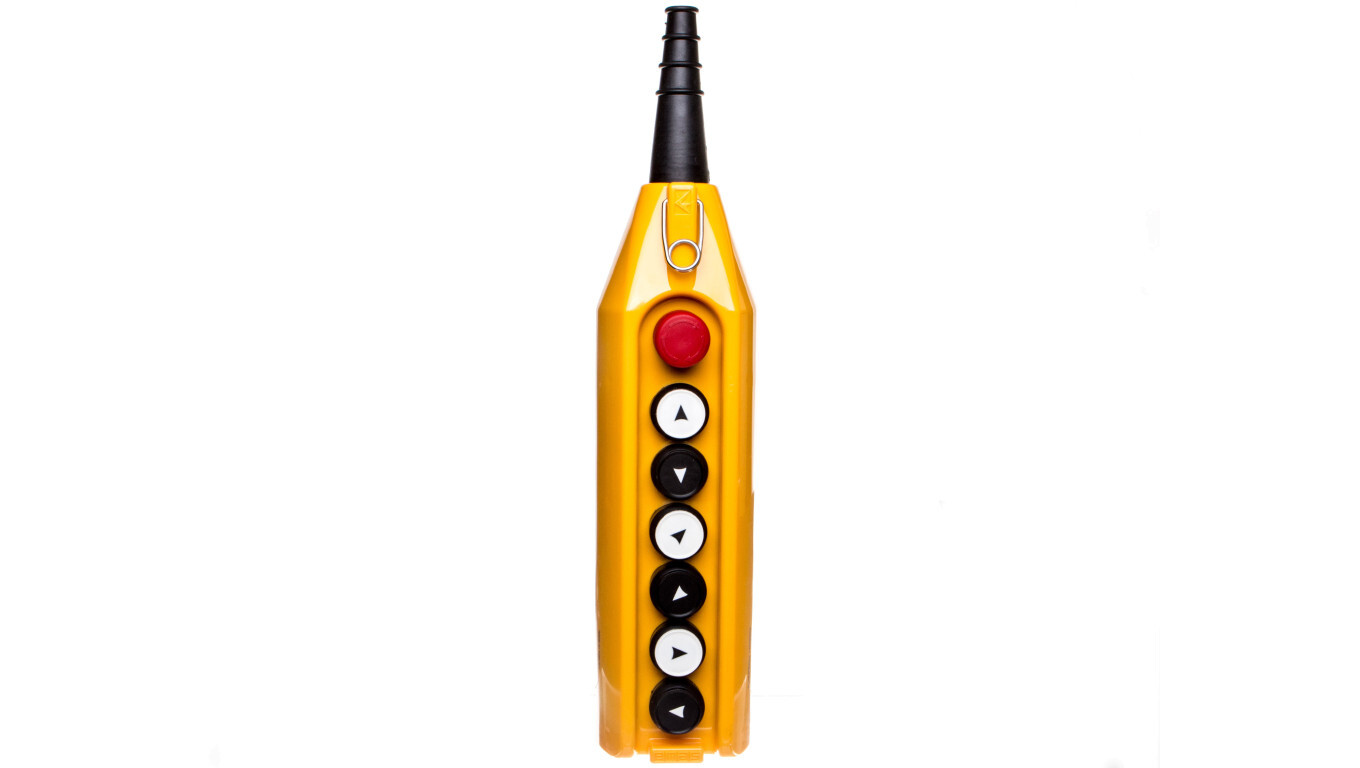 Control pendant, 7 buttons including emergency stop button 30 mm, one spe /T2UK
