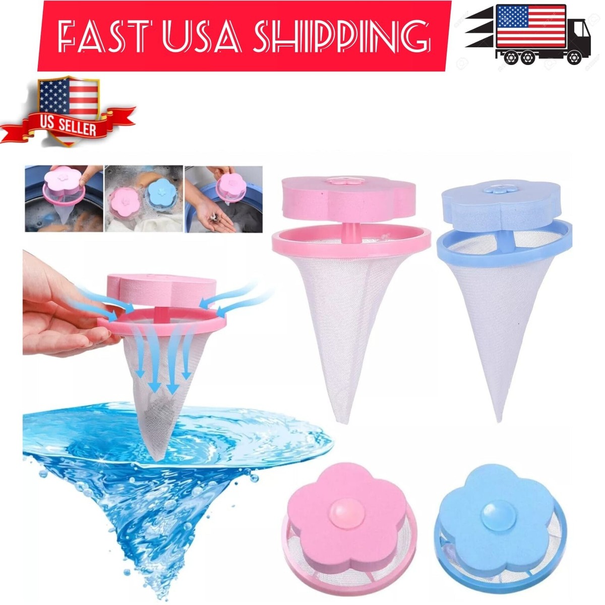 Pet Hair Remover Laundry Ball - Reusable Silicone Cat/Dog Fur Catcher For Washing Machines (Buy 3 Get 1 Free)