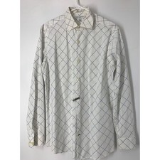 Men  s banana republic dress shirt white size 16 large 5822 button