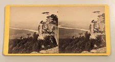 Lookout Mountain Tennessee J.B. Linn Stereoview Photo Chattanooga Umbrella Rock