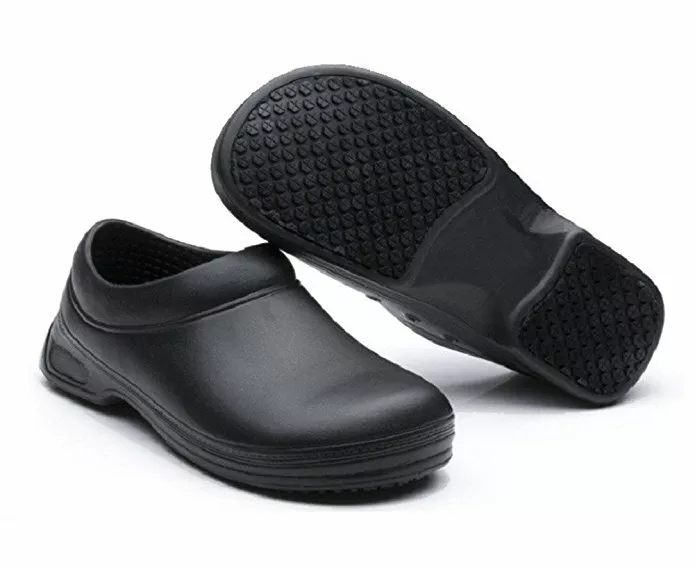 Men's Restaurant Oil Resistant Kitchen Work Shoes Slip-On Skid Non-Slip