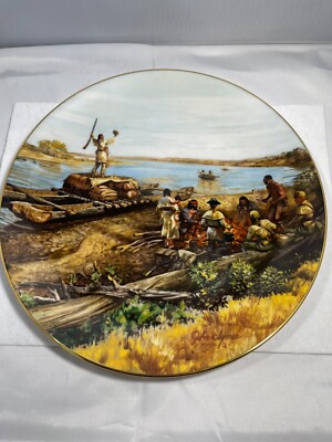 Arrival of Sergeant Pryor 7th Issue Lewis & Clark Expedition Collector Plate VTG