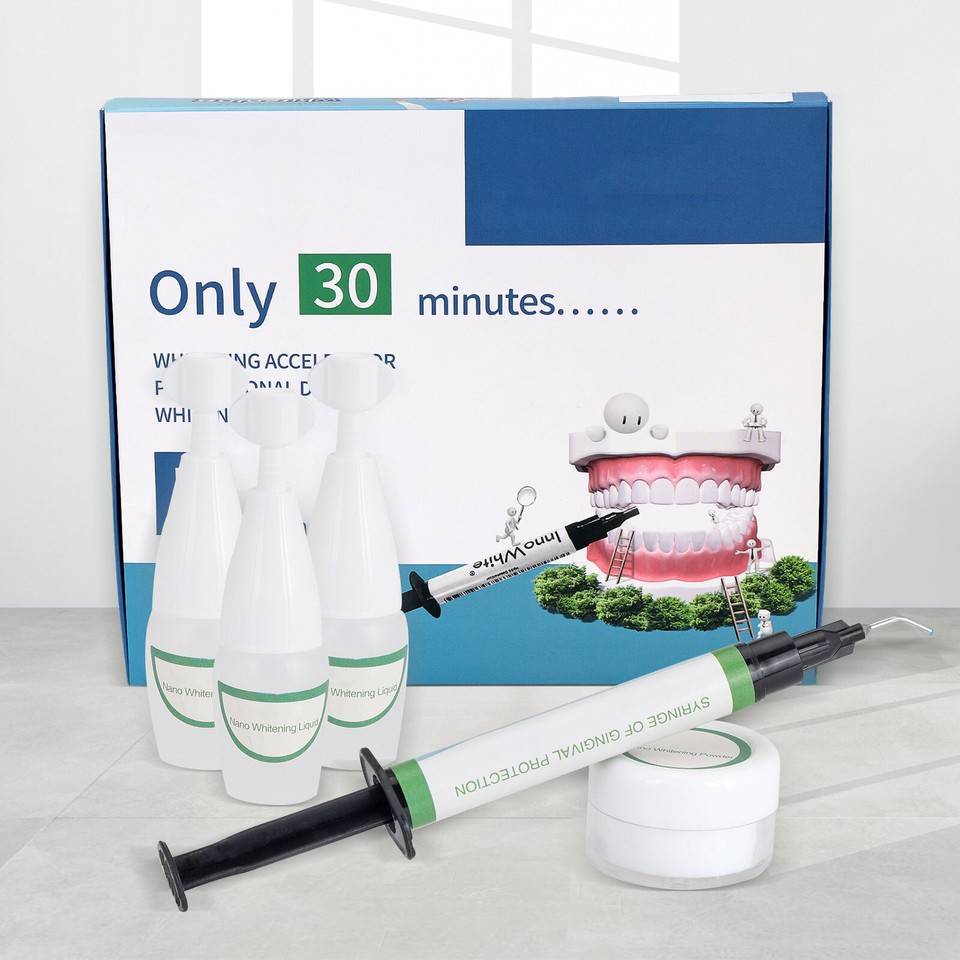 Dental Teeth Whitening Gel Kit Powder for LED Lamp Teeth Whitening