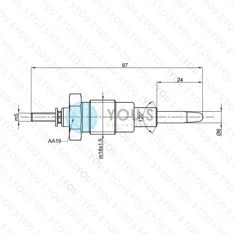 4 Piezas YOU.S Bujías Original para FORD GRANADA (GU) 1.9 2.1 D Foto 2 de 2