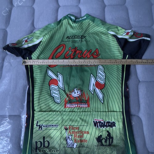 verge cycling jersey size XL Racing 7UP Pockets 3/4 Zip Men’s Green Stretch. - Picture 8 of 9