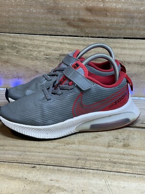 Nike Air Zoom Arcadia Running Sneaker GS Boys 3Y Gray/Red/White Ck0714-009