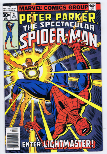 Peter Parker, Spectacular Spider-Man #3 Marvel 1977 Enter: Lightmaster ! - Picture 1 of 2