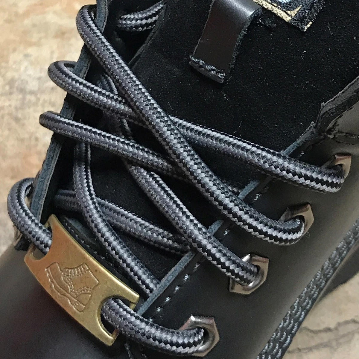 Gray hot sale boot laces