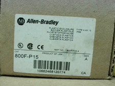 Allen Bradley 800F-P15 Enclosure, Yellow Plastic, Type 4. 4x, 1 - New In Box