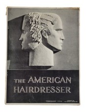 Vintage The American Hairdresser Magazine February 1934 Hairstyles Beauty Trends