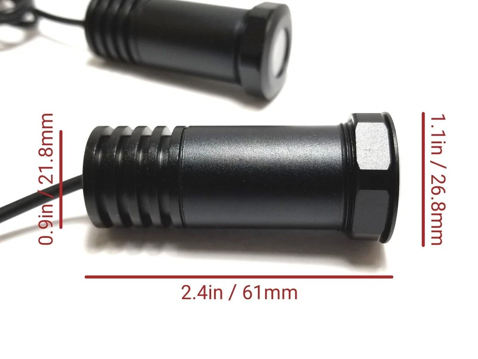 2x Luces LED Ghost Shadow Lámparas de puerta de cortesía para Mitsubishi Foto 4 de 4