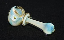 4 1/2" BLACK BAND ALIEN Glass Tobacco Smoking Glass Pipe THICK GLASS pipes