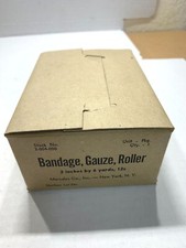 12 Case No. 2-004-000 Military Marsales BANDAGE GAUZE ROLLER ROLLS 1950's 60's