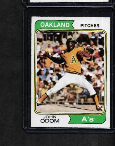 1974 Topps #461 John Odom A'S EX/MT Set Break!