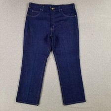 VINTAGE Towncraft 40x30 USA MADE Jeans Classic 70s 80s Dark Wash New Old Stock